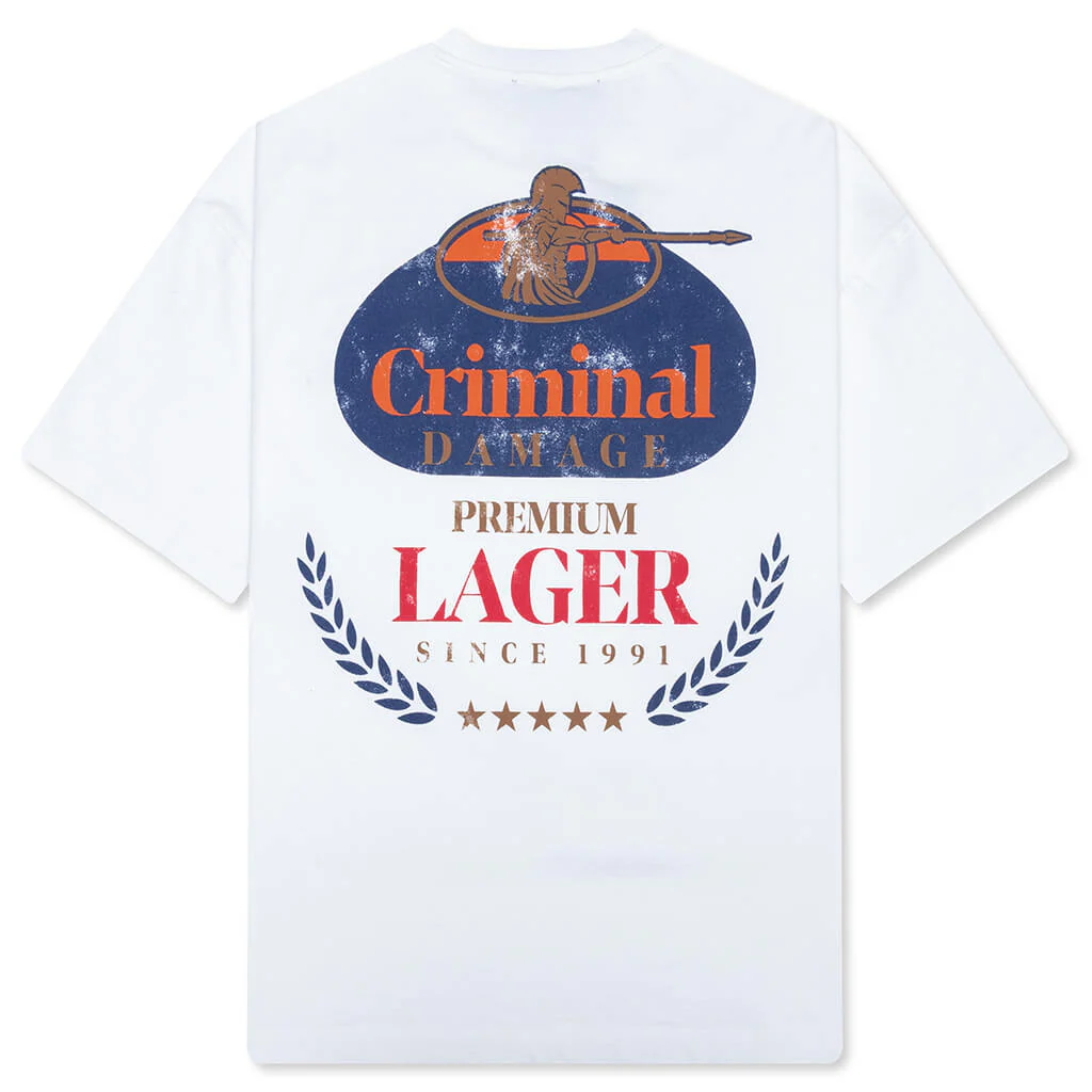 Premium Lager Tee - Off White - Image 2