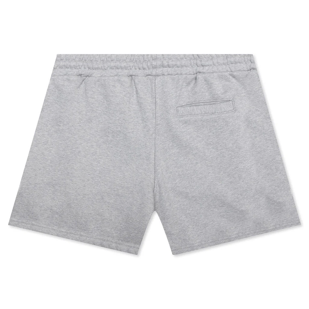 Distressed Shorts Small Logo - Heather Grey - Image 2