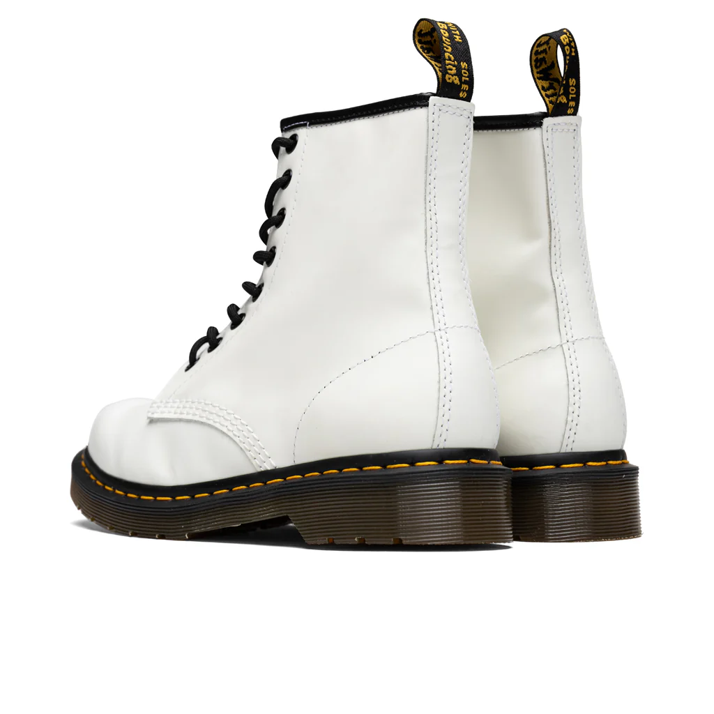 Women's 1460 Smooth Leather Boots - White - Image 3