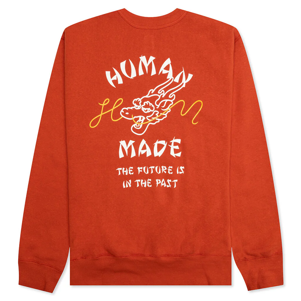 Dragon Sweatshirt - Red - Image 2