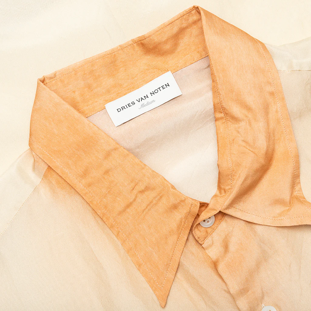Silk Ombre Shirt - Orange - Image 3