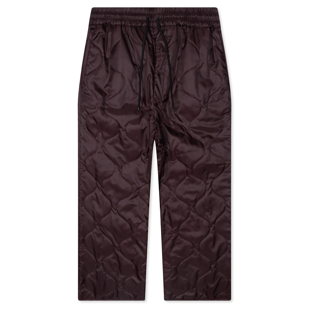 Pleaded Padded Pants - Auburn