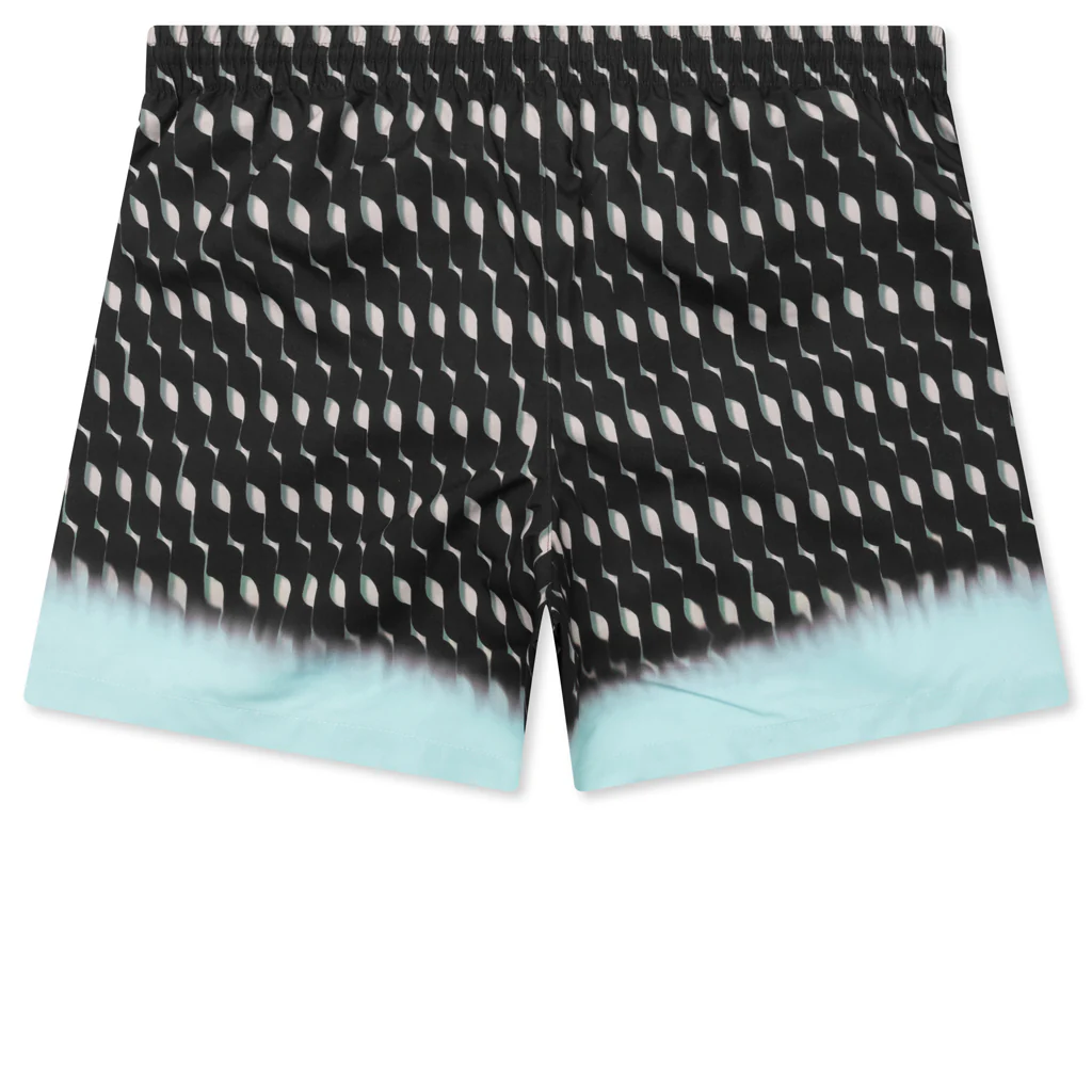 Printed Swim Shorts - Brown - Image 2