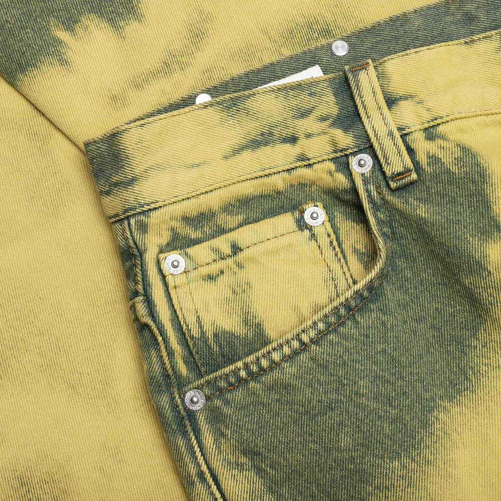 Loose Fit Jeans - Lime - Image 3
