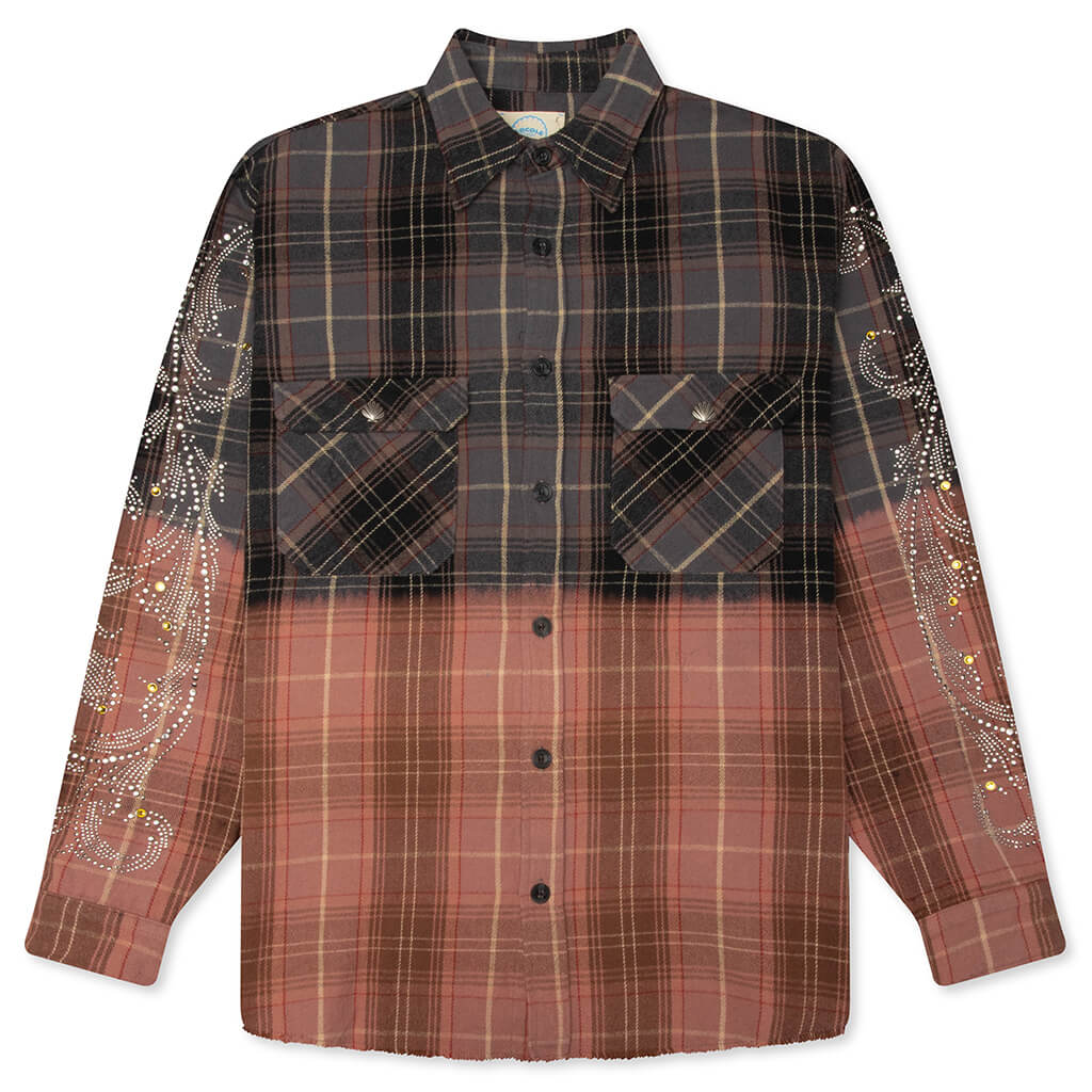 Crystal Flannel Shirt - Black
