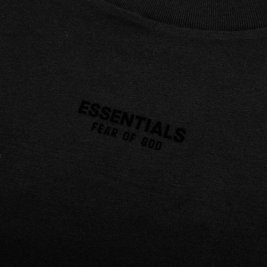 Essentials L/S Tee - Jet Black - Image 4