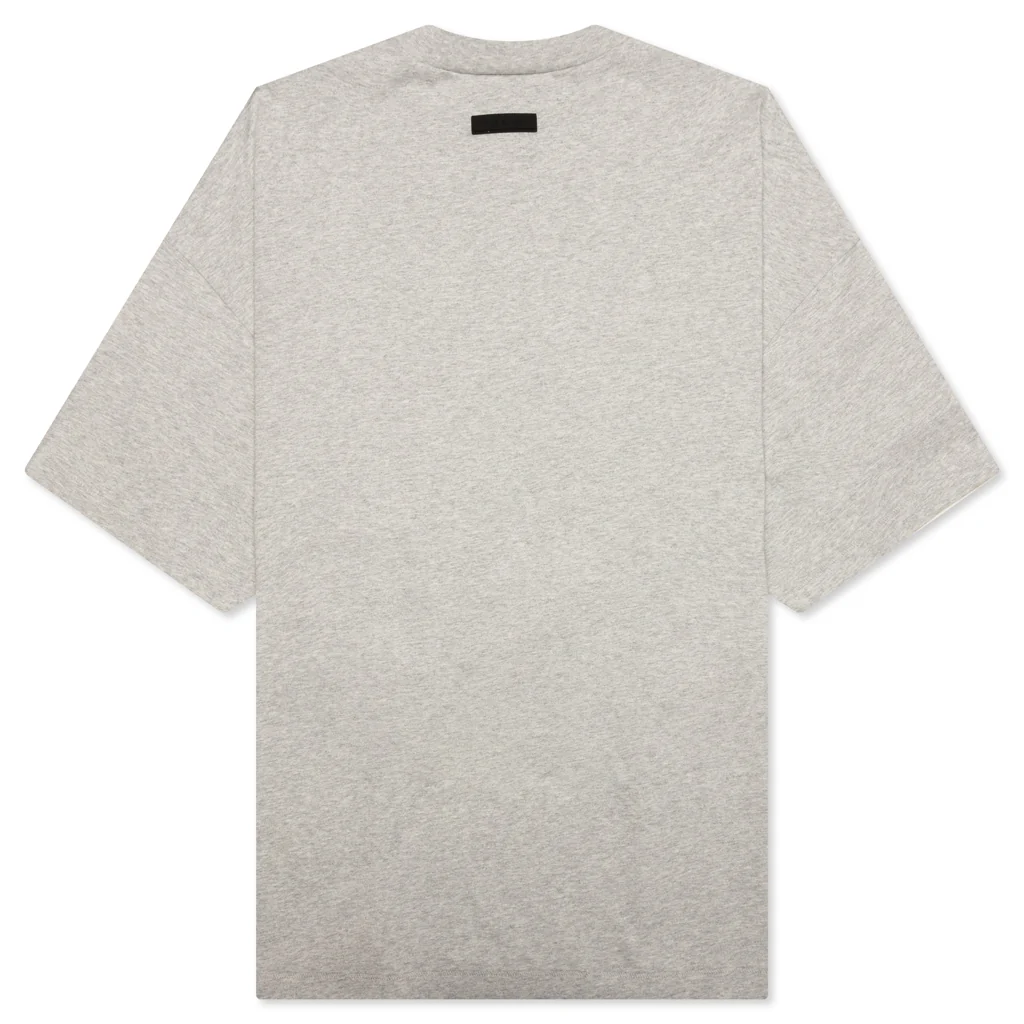 Heavy Jersey Crewneck T-Shirt - Light Heather Grey - Image 2