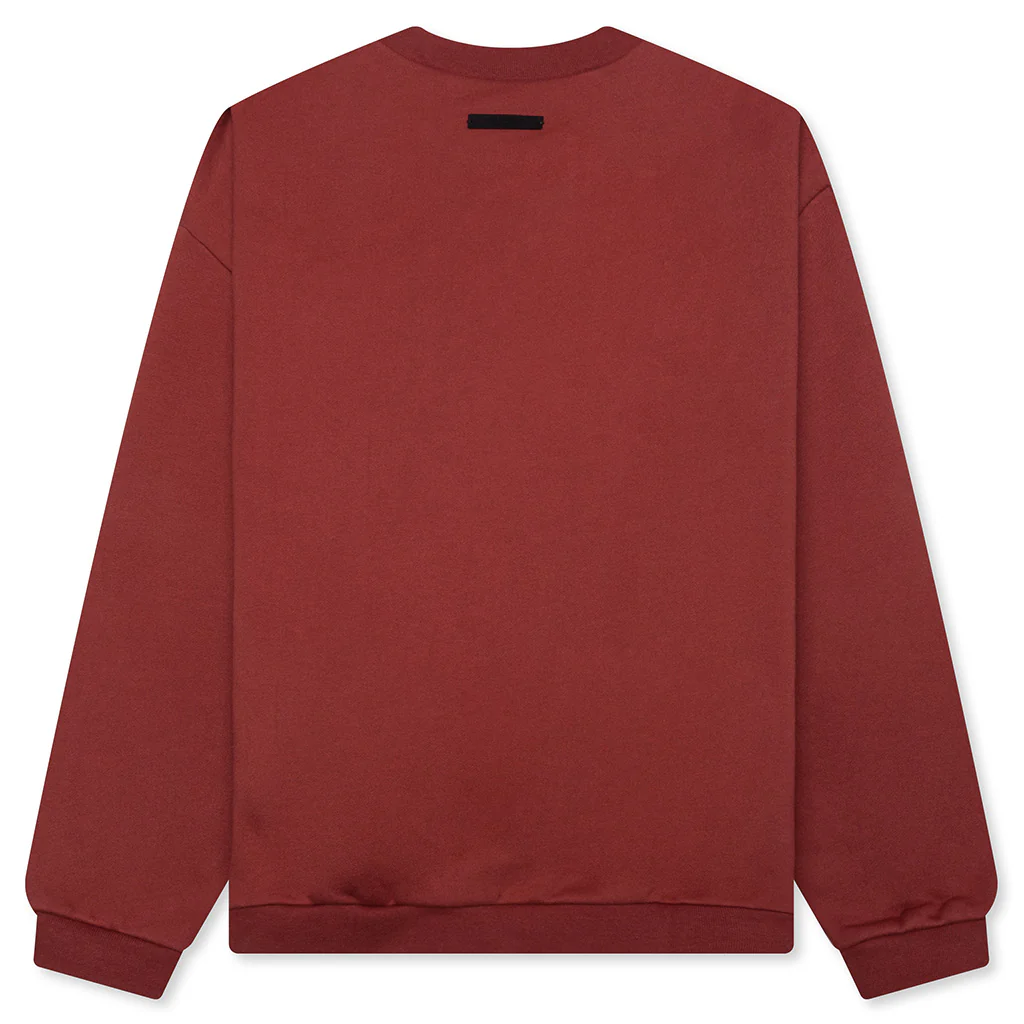Fleece Crewneck - Crimson - Image 2