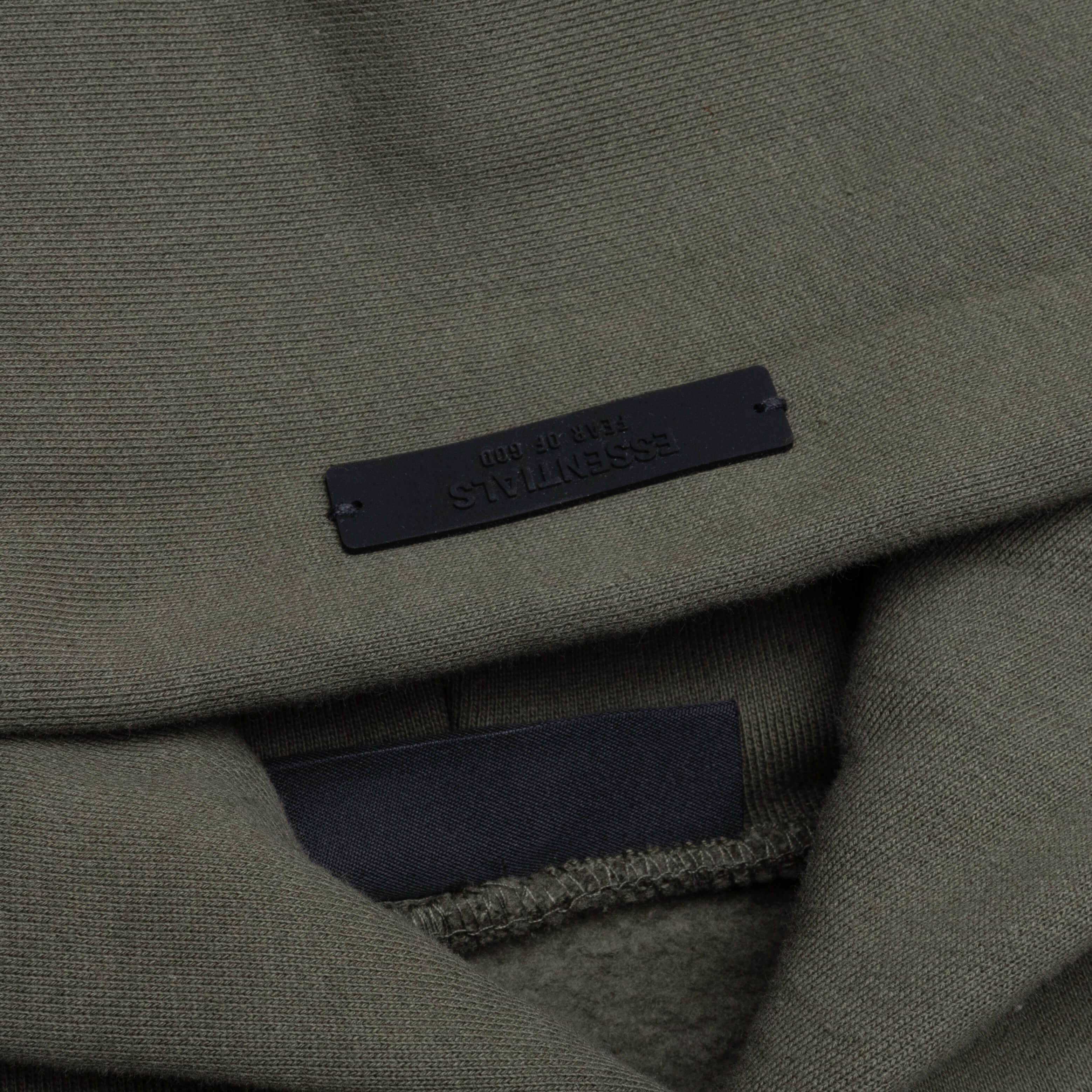 Fleece Hoodie - Military - Image 3