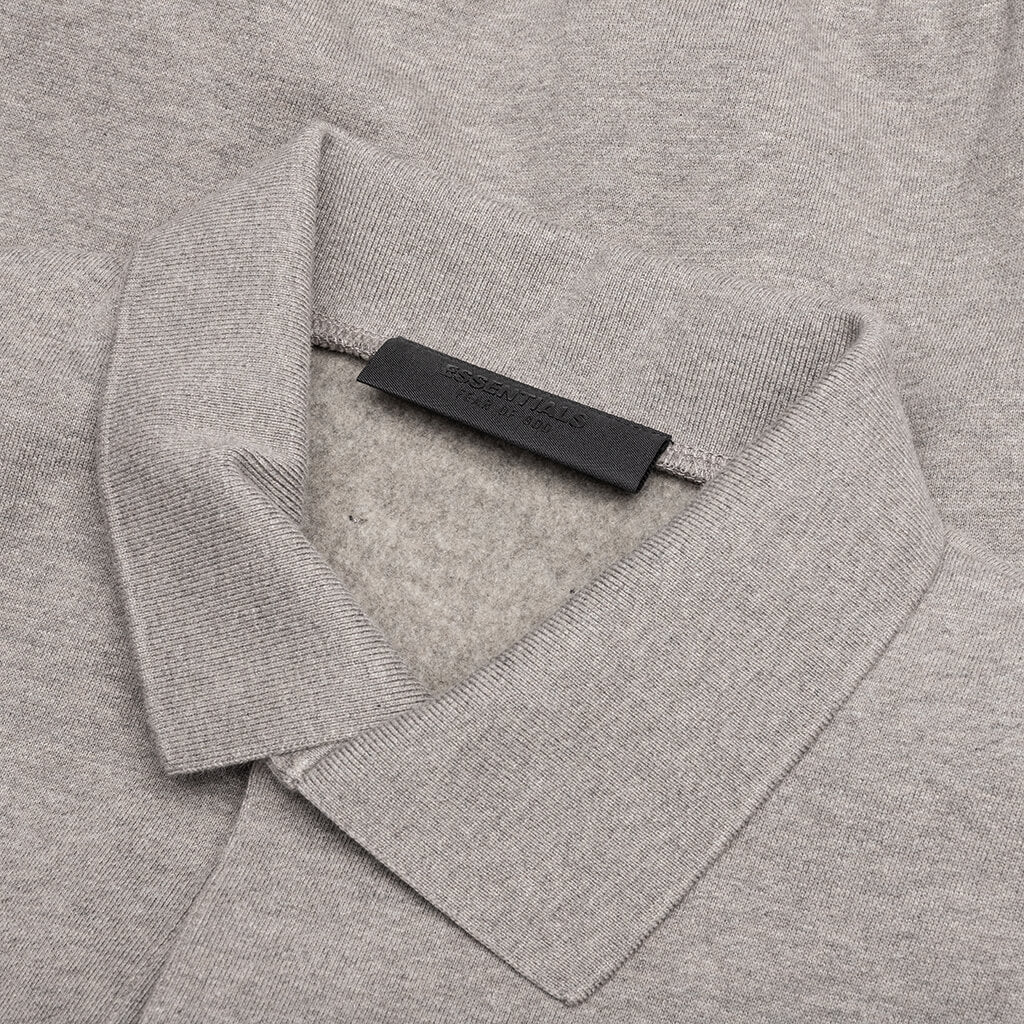 Fleece Polo - Heather Gray - Image 3