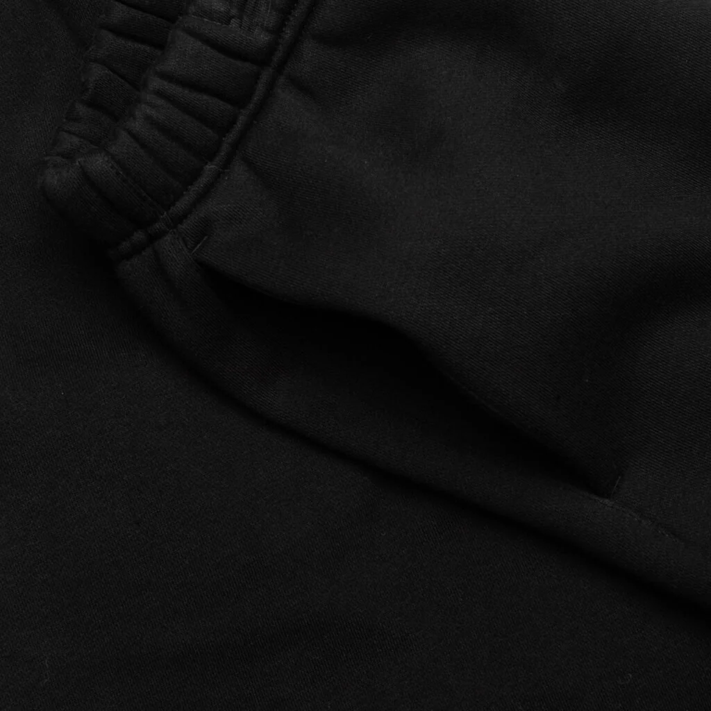 Fleece Soccer Short - Black - Image 3