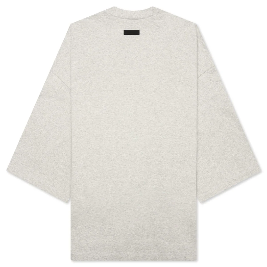 Football Tee - Light Heather Grey - Image 2