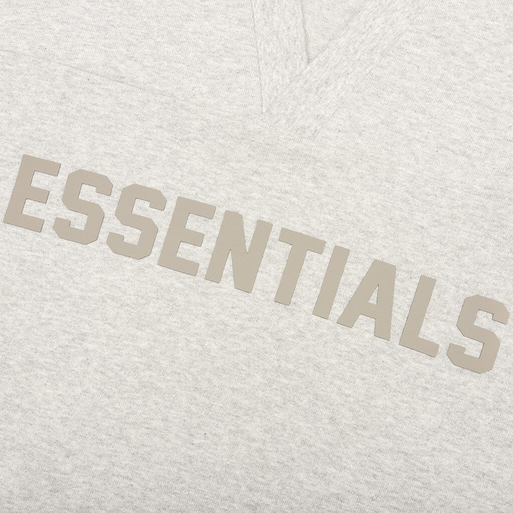 Football Tee - Light Heather Grey - Image 4