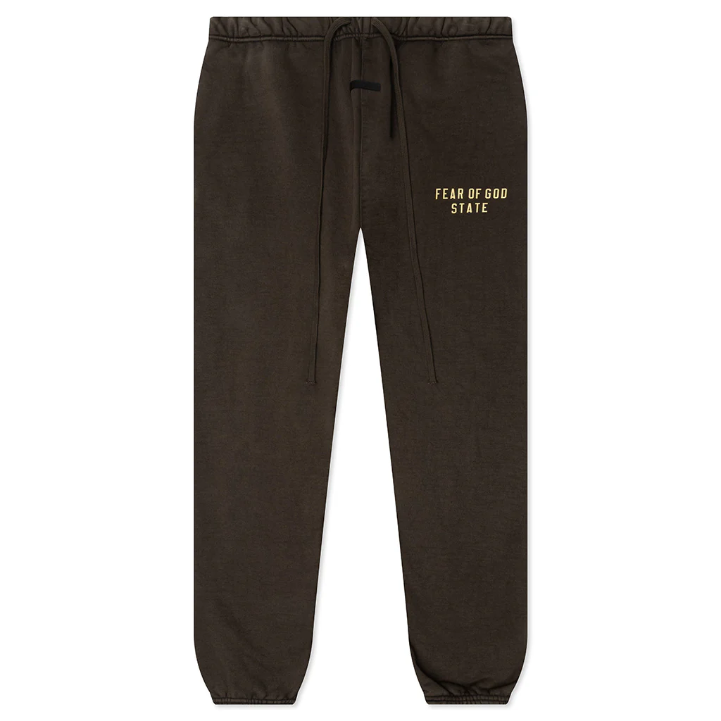 Heavy Fleece Essential Sweatpant - Brown