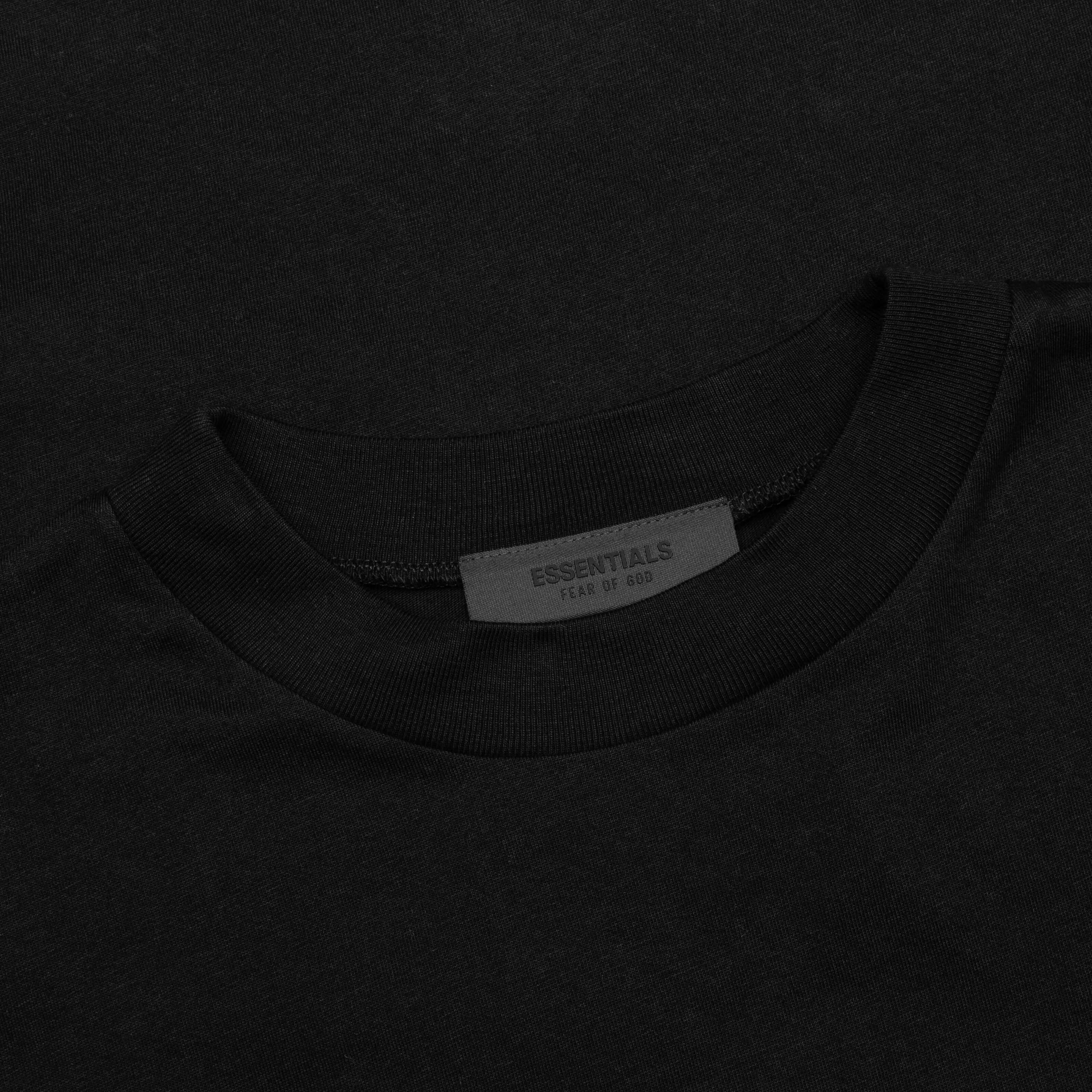 Jersey Crewneck T-Shirt - Black - Image 3