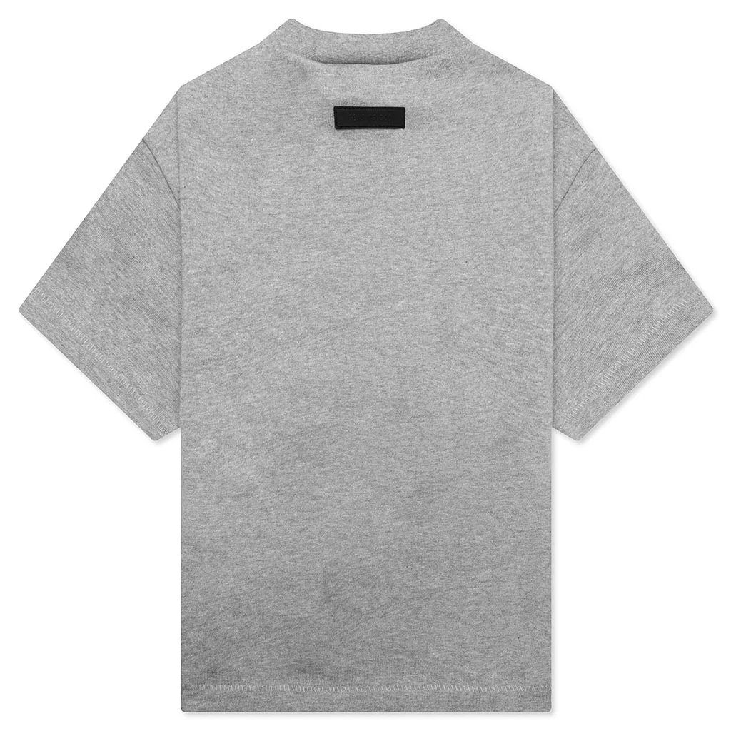 Kids Heavy Jersey S/S Tee - Dark Heather Oatmeal - Image 2
