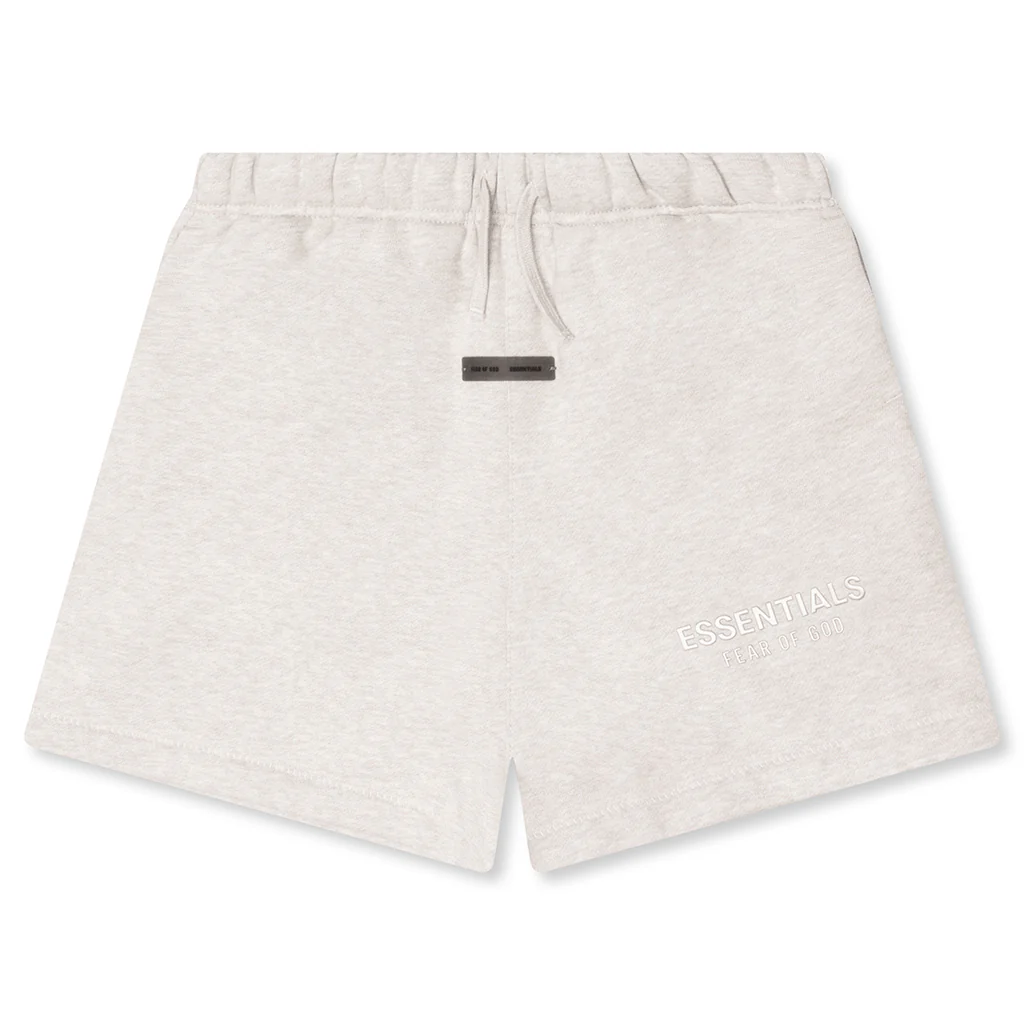 Kid's Fleece Soccer Short - Heather Stone