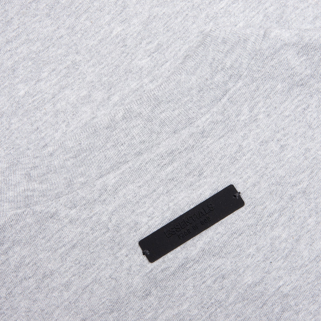 Kid's Jersey Crewneck Tee - Light Heather Gray - Image 4
