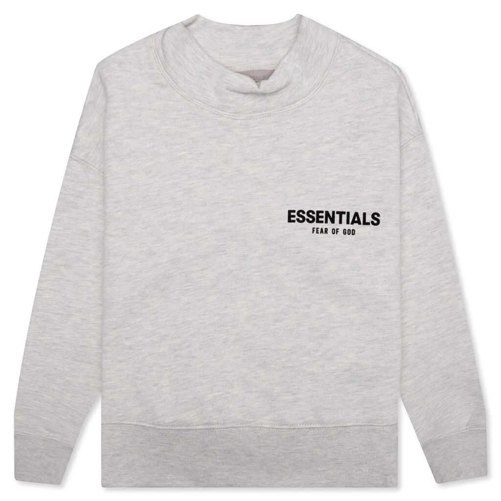 Kid's Core Mockneck - Light Oatmeal
