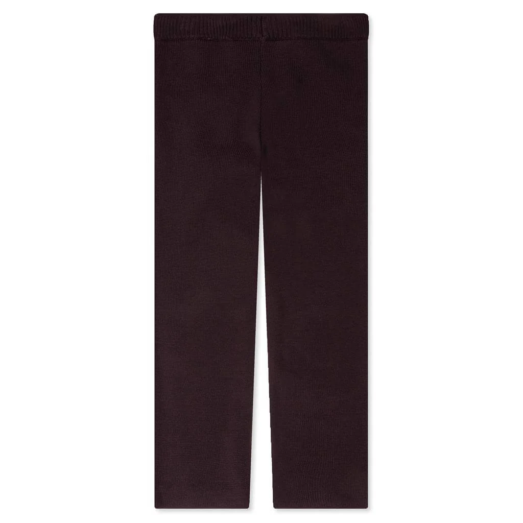 Kid's Relaxed Knit Sweatpant - Plum - Image 2
