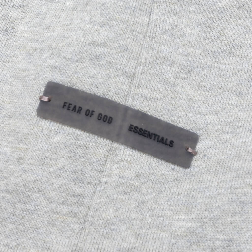 Relaxed Fleece Sweatpant With Piping - Concrete Heather/Black - Image 3