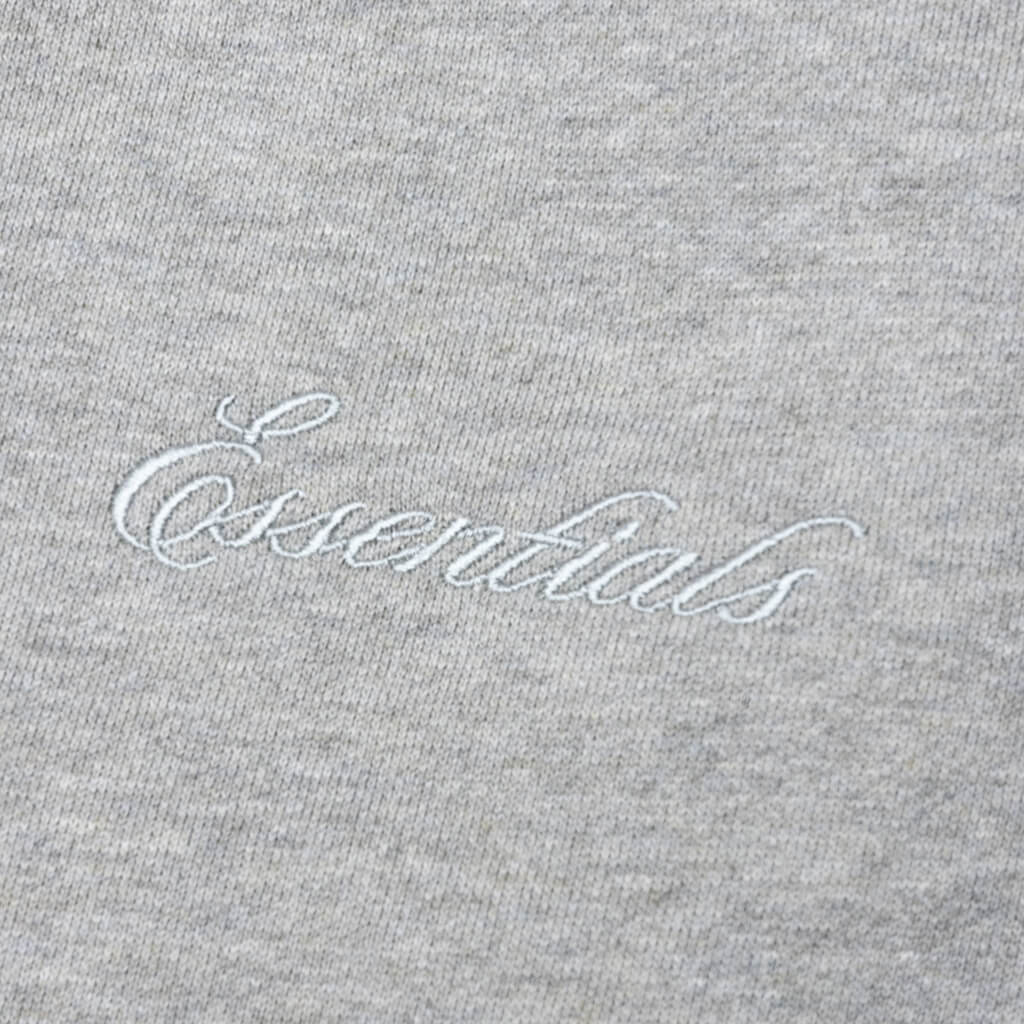 Relaxed Fleece Sweatpant With Piping - Concrete Heather/Black - Image 4