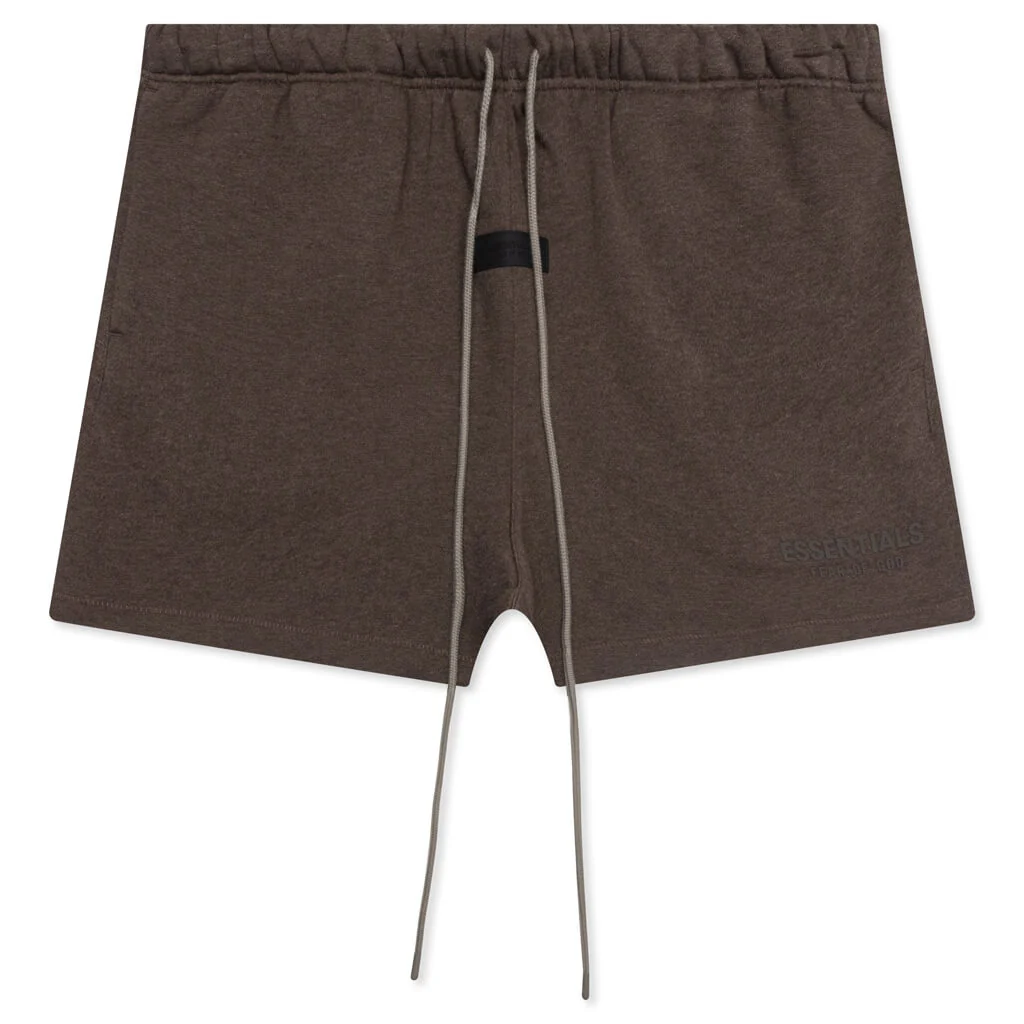 Essentials Sweatshort - Heather Wood