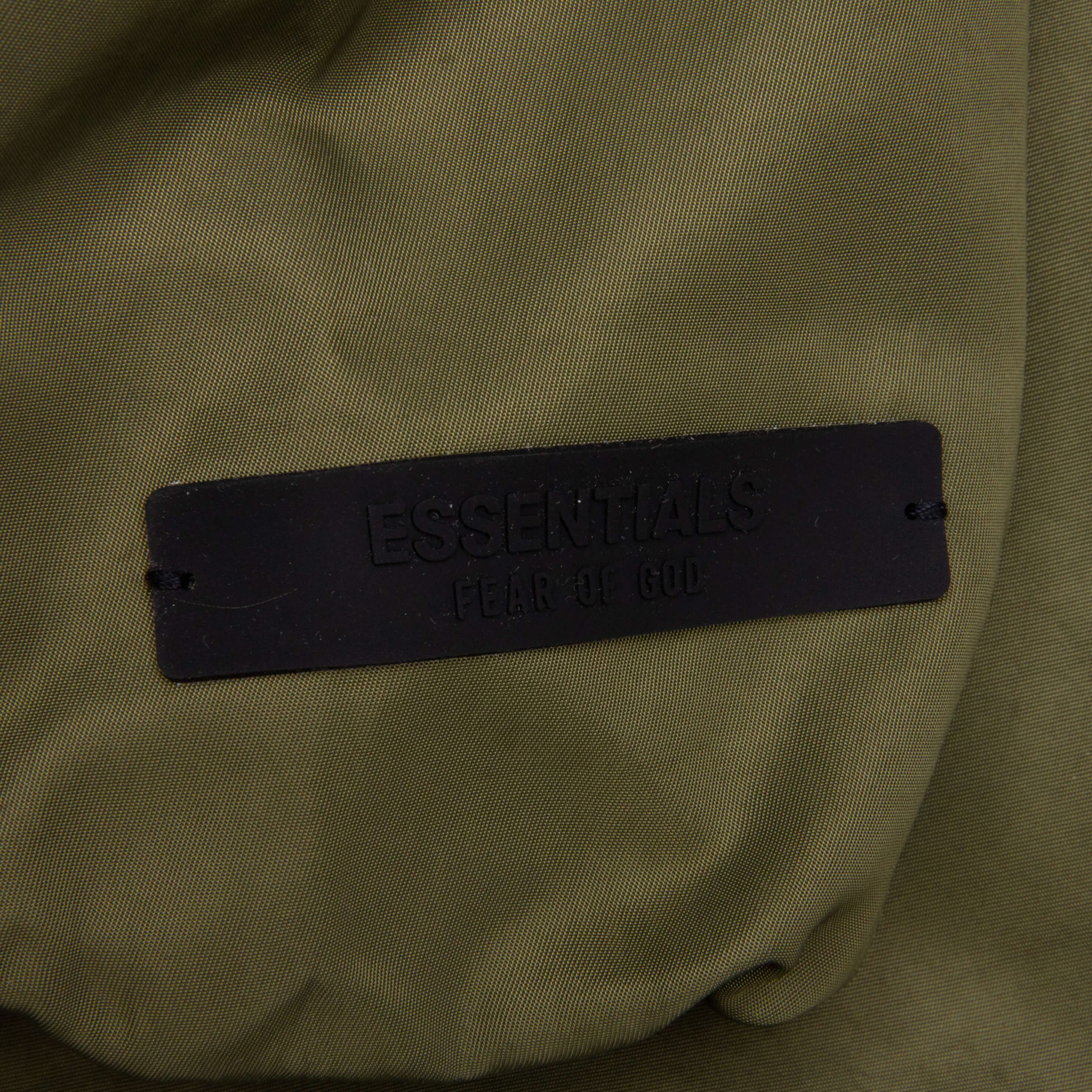 Textured Nylon Hooded Coaches Jacket - Military - Image 4