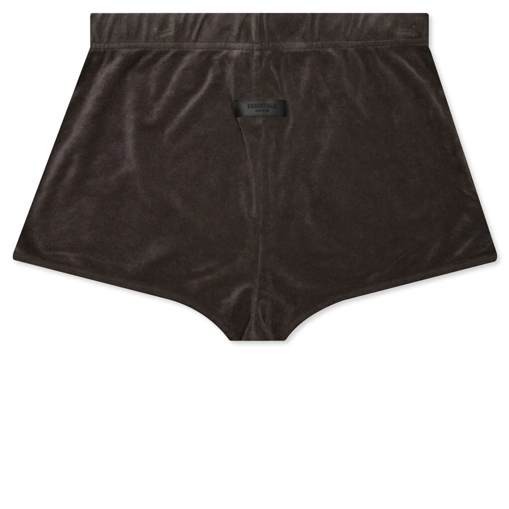 Women's Terry Beach Short - Off Black