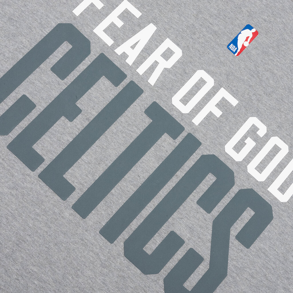 Fear of God Essentials x NBA Celtics 90's Tee - Concrete Heather - Image 3