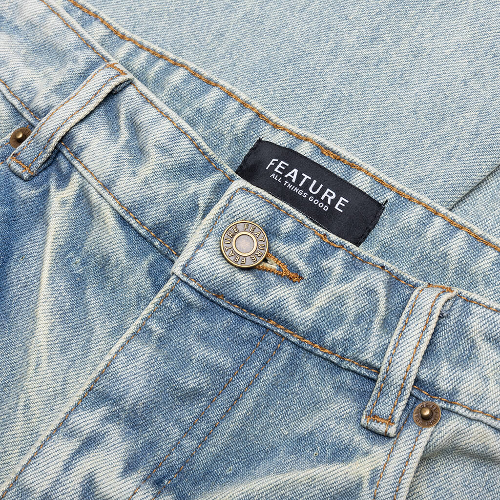 Jacob Tapered Denim - Vintage Light Blue - Image 4