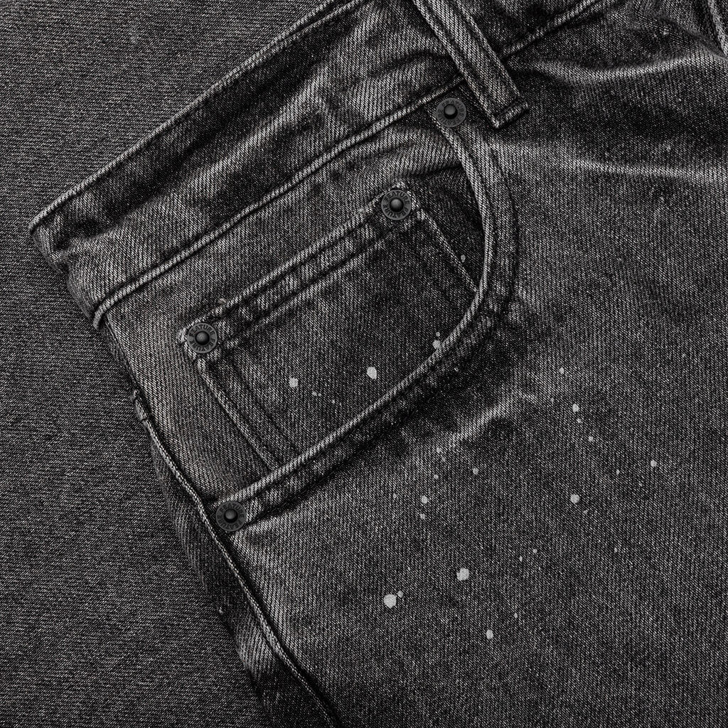Berry Wide Denim Short - Vintage Black - Image 5