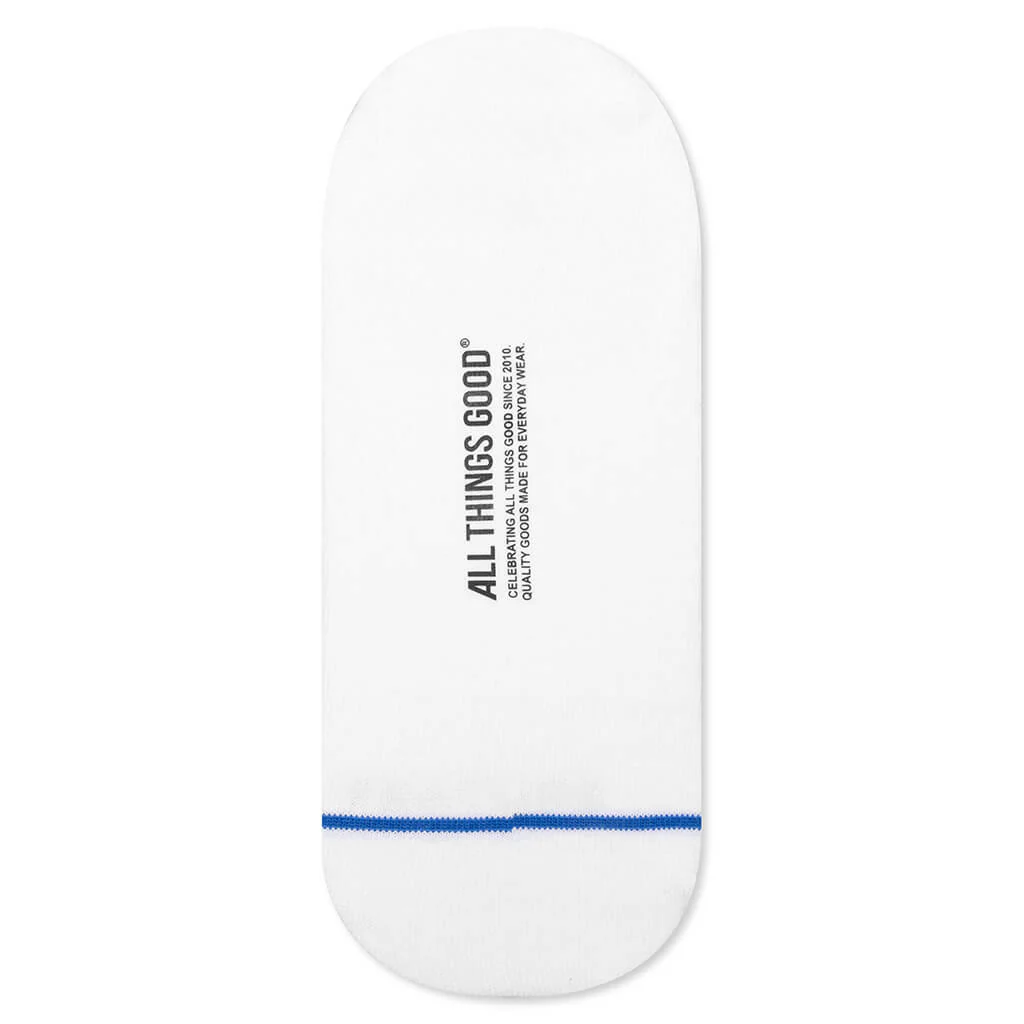 Classic No Show Sock - White (3-Pack) - Image 3