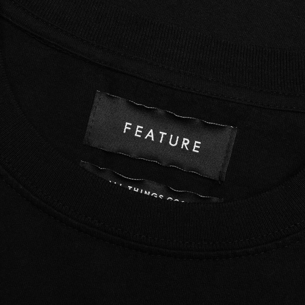 Fea-Tah Print Tee - Black - Image 4