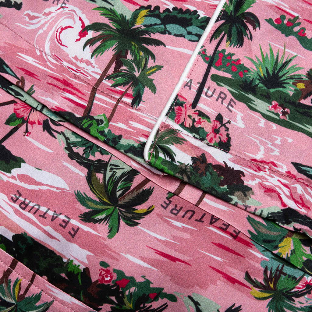 Hitchcock Hawaiian Silk Shirt - Red - Image 6
