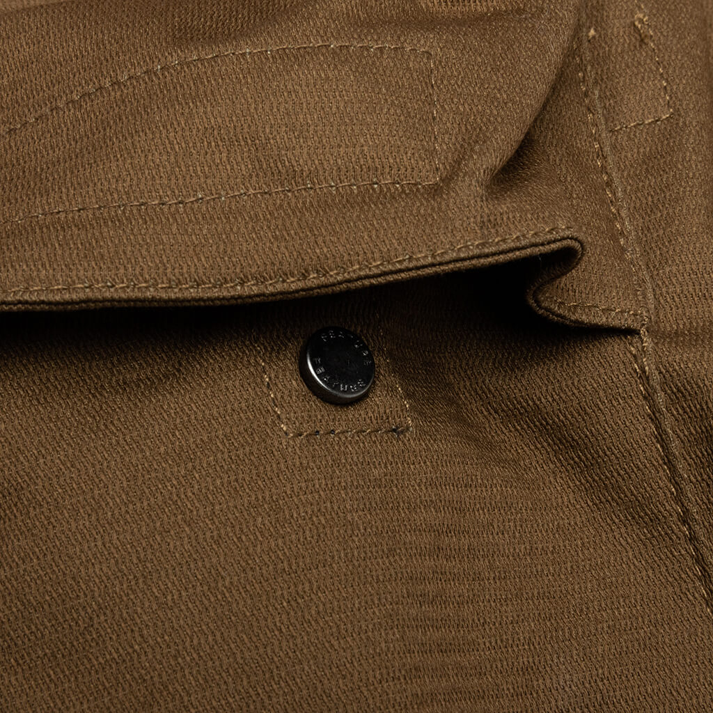 Hockney Cargo Shorts - Medium Brown - Image 7
