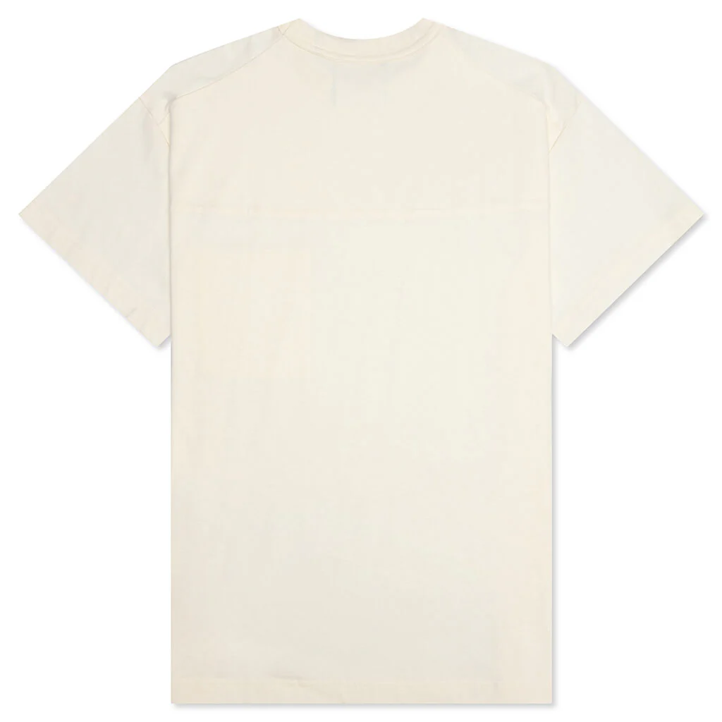 Jersey Braque Pocket Tee - Cream - Image 2