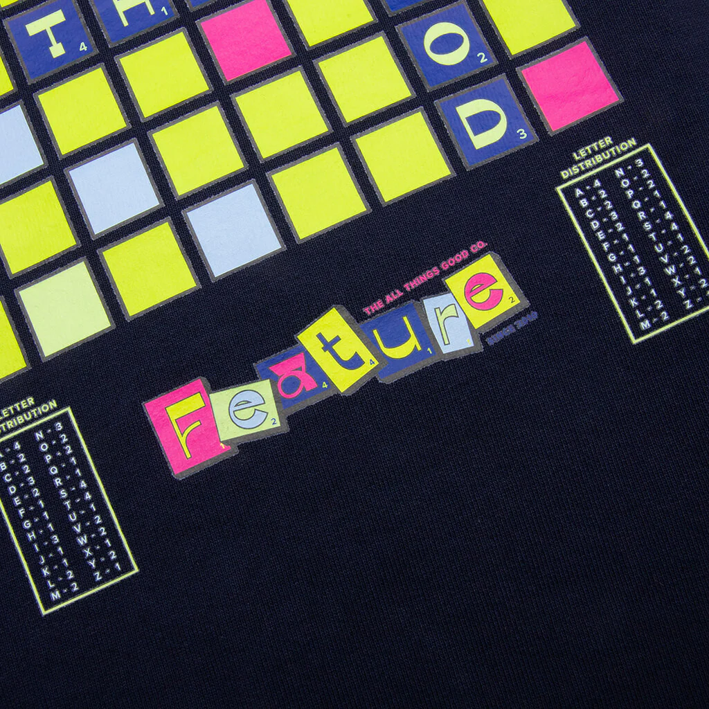 Kids Scrabble Crewneck - Navy - Image 6