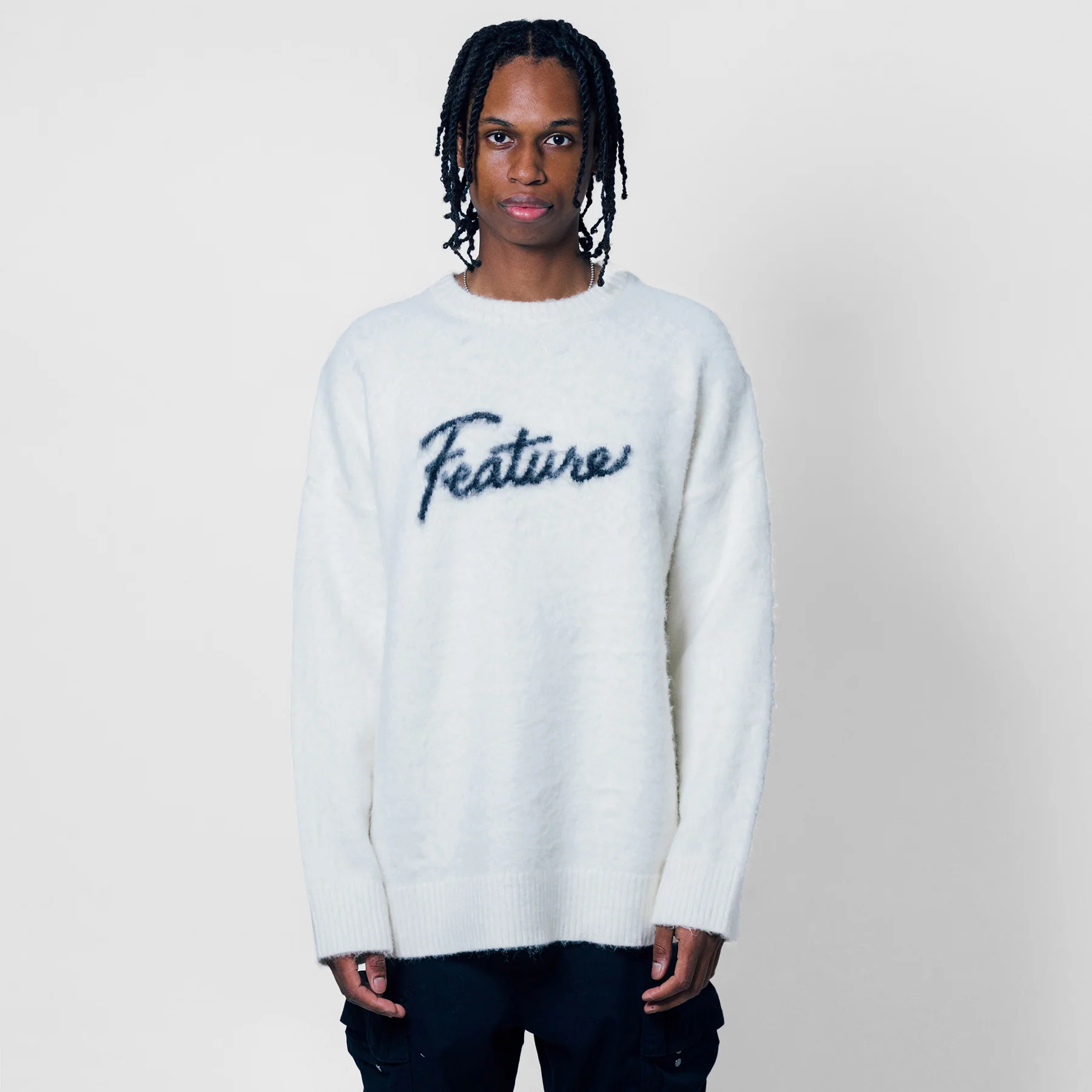 Script Logo Sweater - Black - Image 7