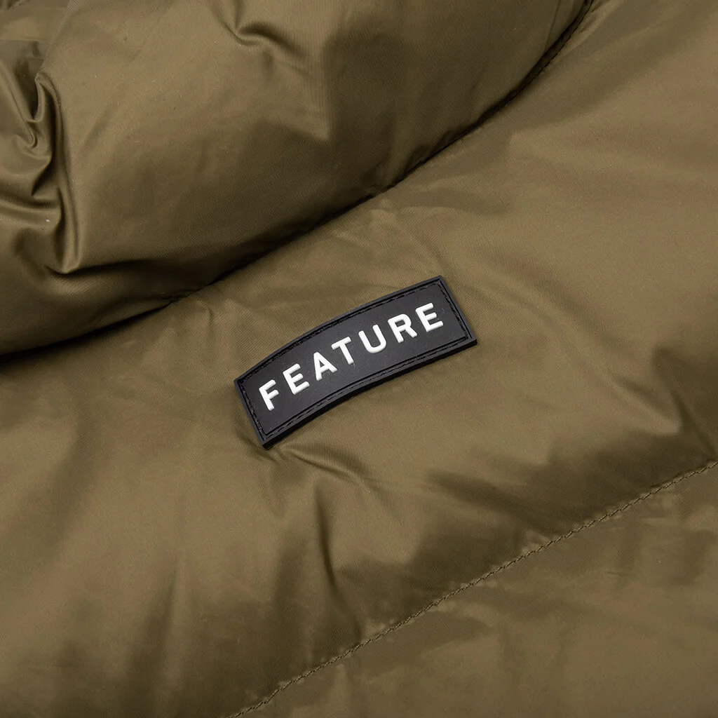 Sherman Convertible Puffer Vest - Olive - Image 7