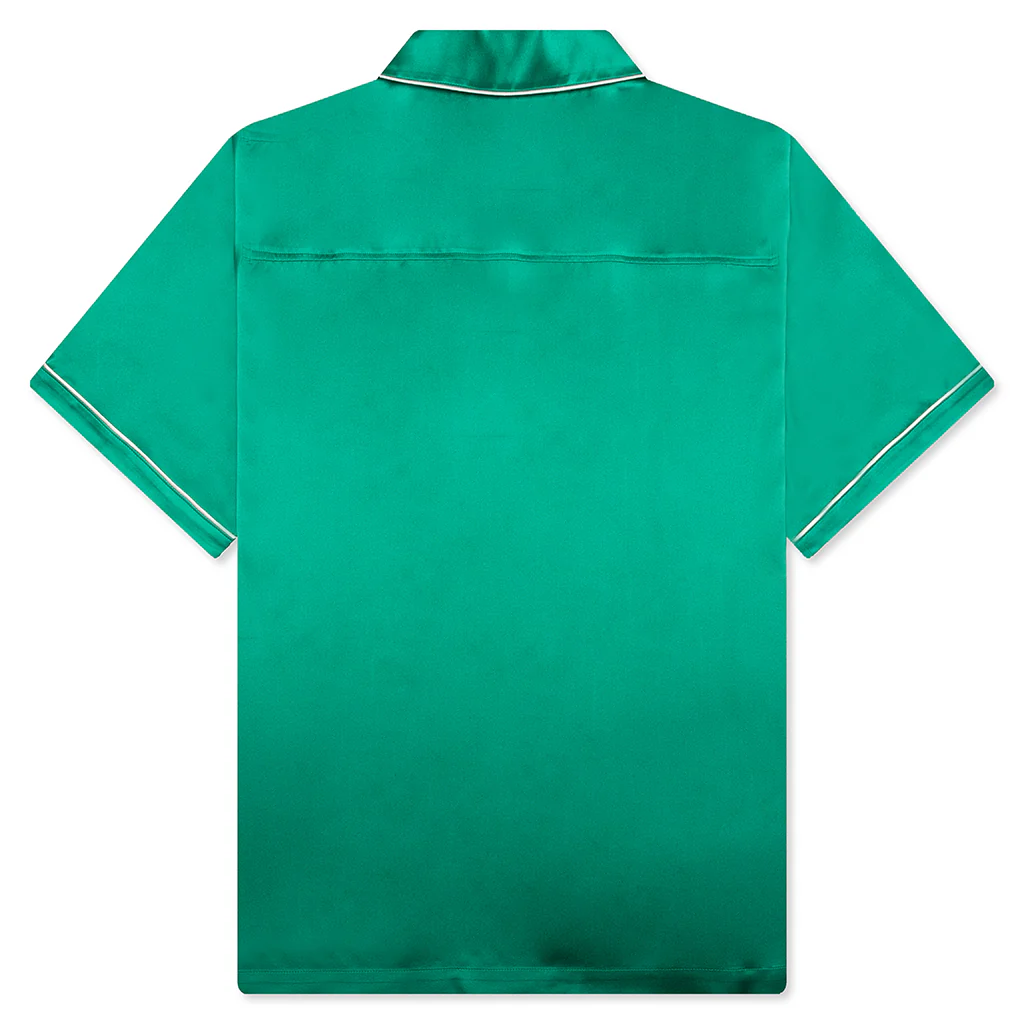 Baptiste Silk Shirt - Green - Image 2