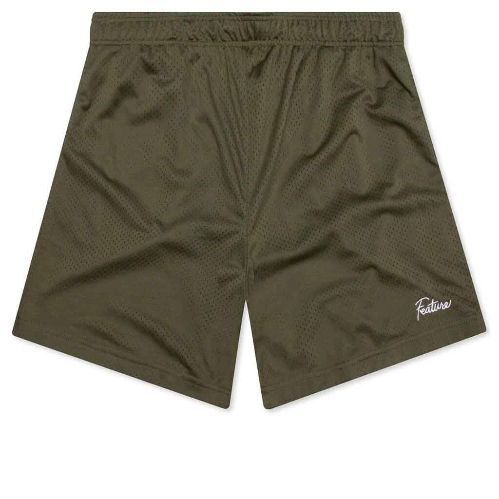 West Mesh Shorts - Olive