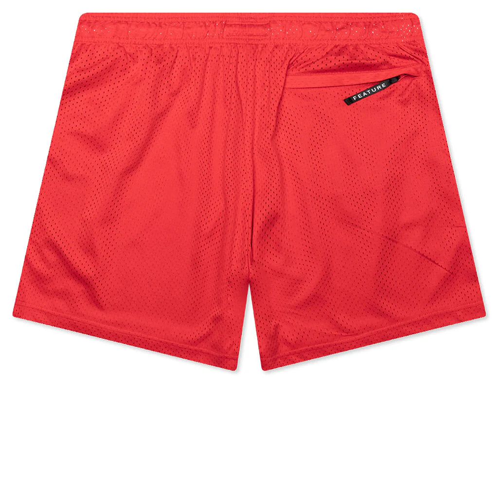 West Mesh Shorts - Crimson - Image 2