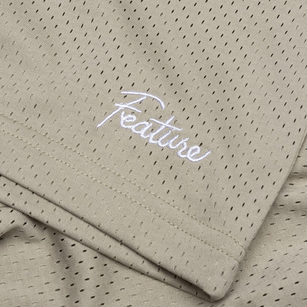 West Mesh Shorts - Tan - Image 4