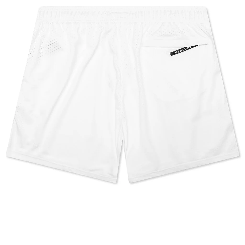 West Mesh Shorts - White - Image 2