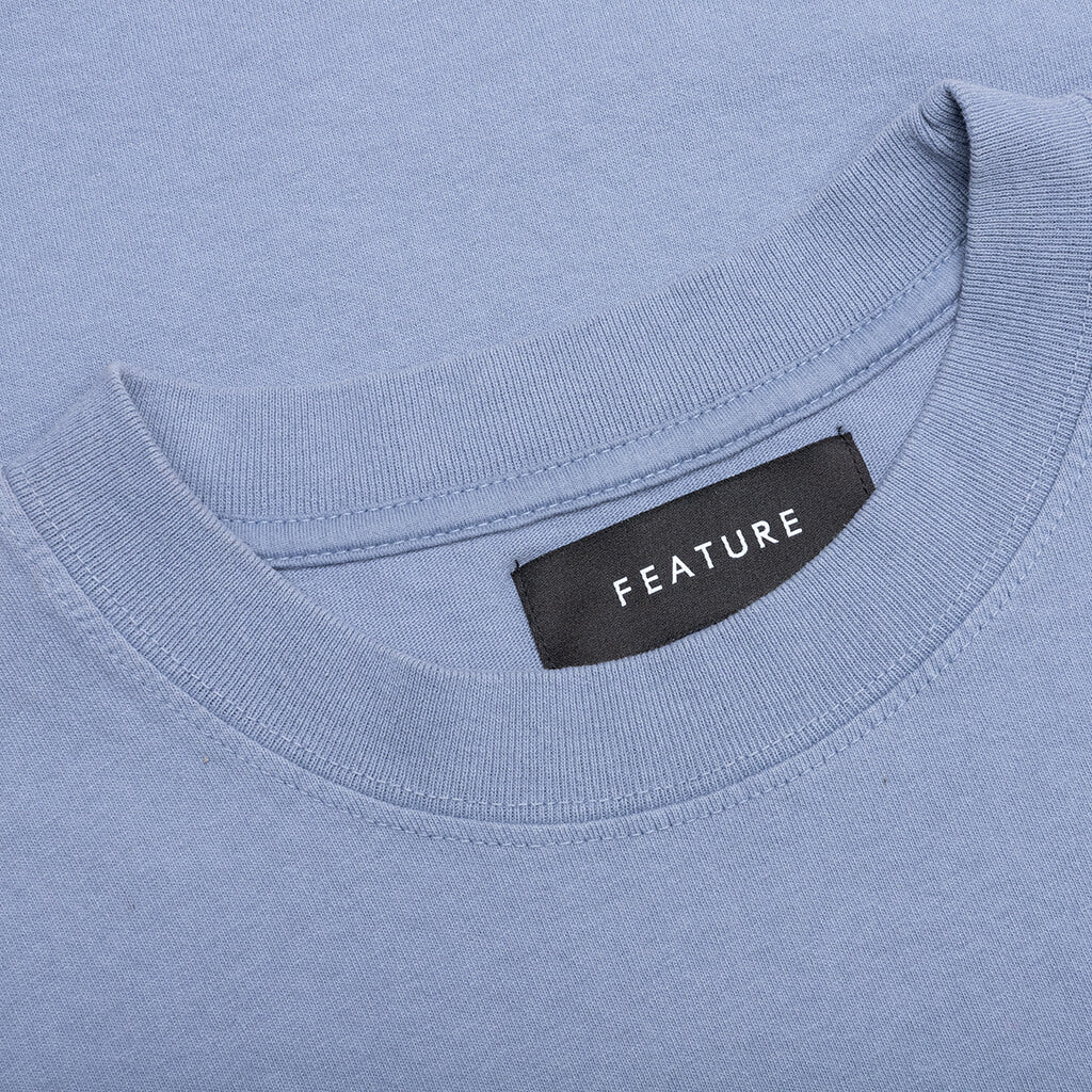 Feature x Wynn Logo Lock Up Tee - Blue Granite - Image 3