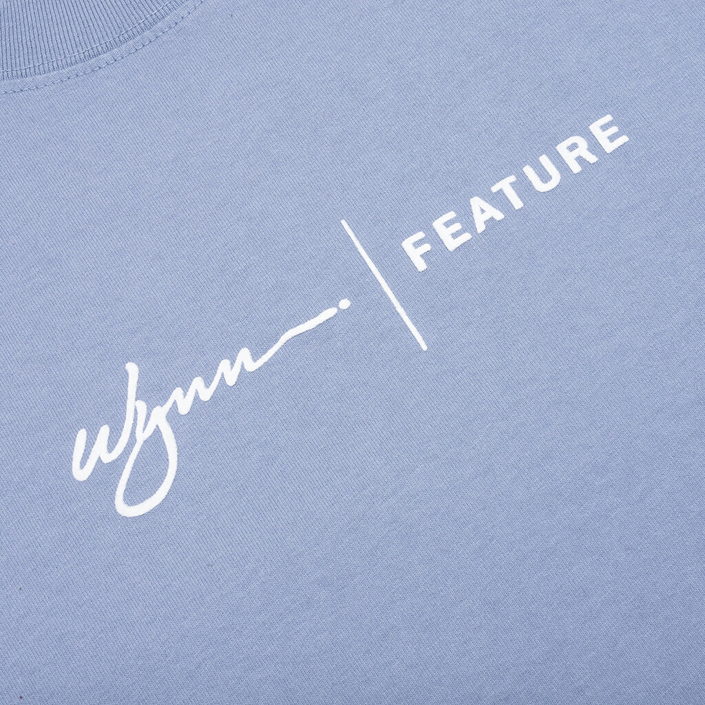 Feature x Wynn Logo Lock Up Tee - Blue Granite - Image 4