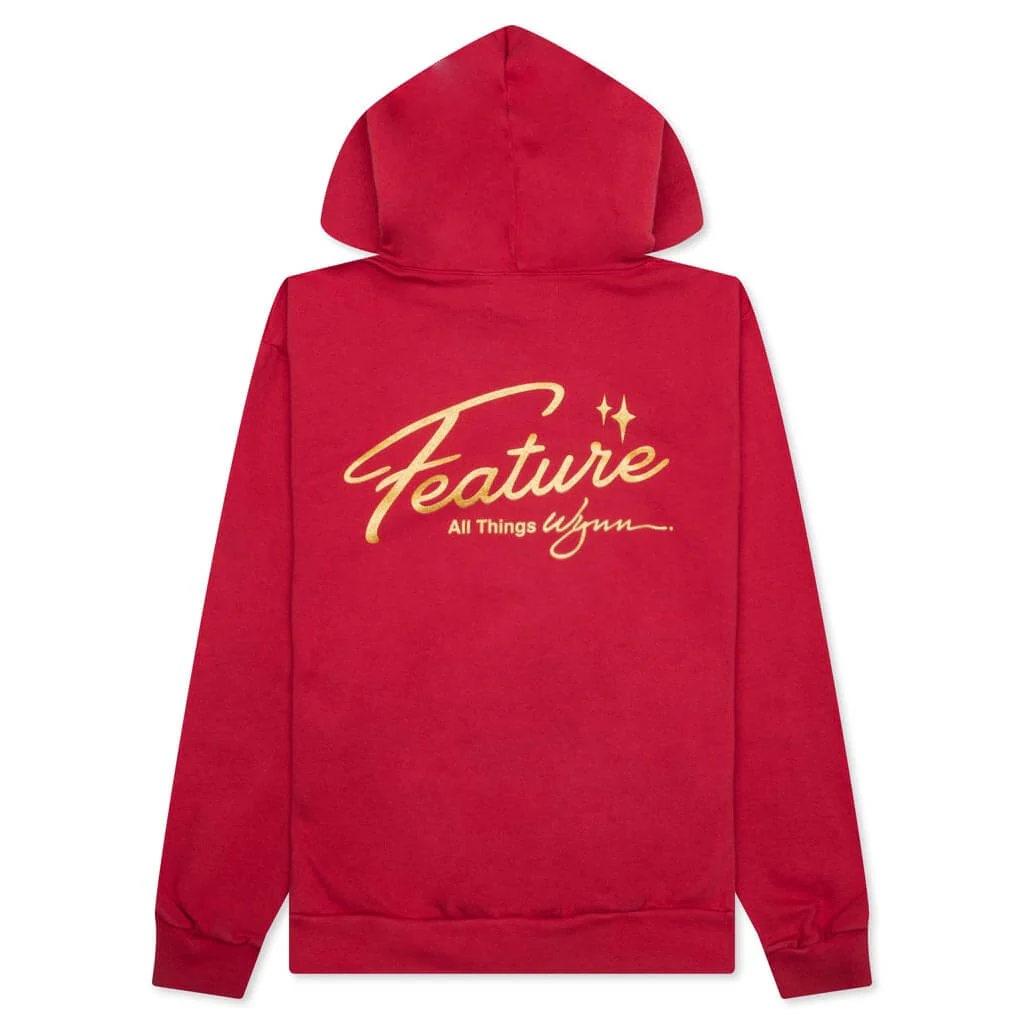 Feature x Wynn Shine Hoodie - Scarlet - Image 2