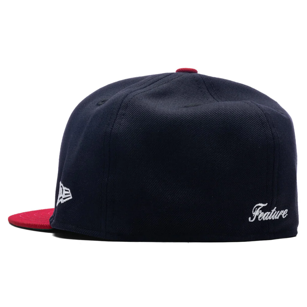Feature x New Era 59FIFTY Fitted Wool - Navy/Red - Image 6