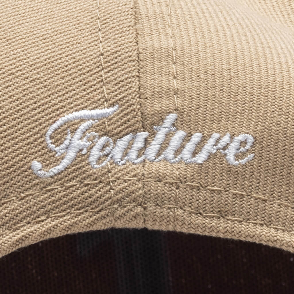 FEATURE x New Era 9Fifty A-Frame Old English F Snapback - Camel - Image 5